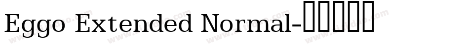 Eggo Extended Normal字体转换